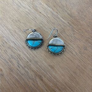 Lucky Brand Turquoise andSilver tone Earrings